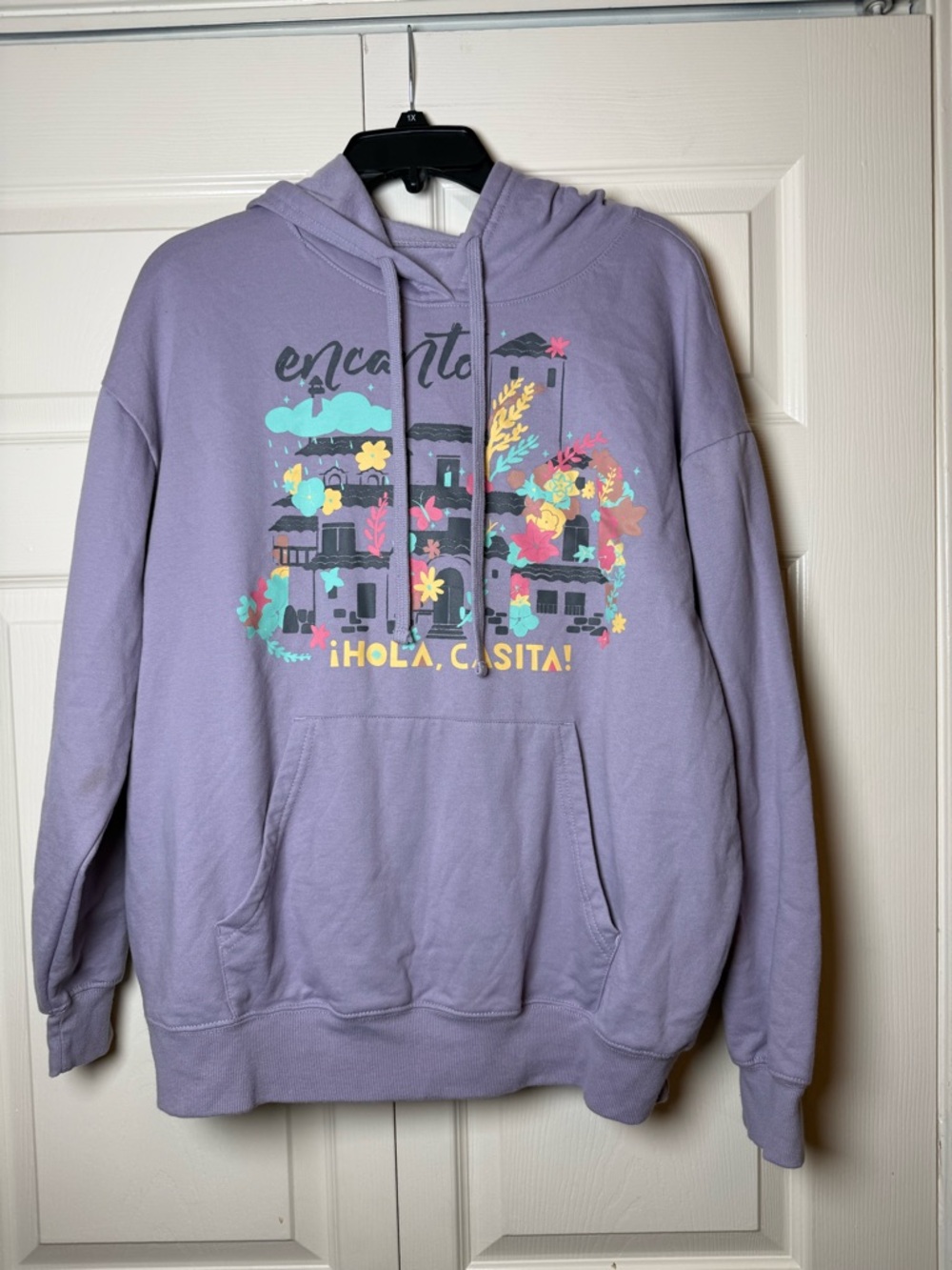 Encanto Disney Hola Casita Lavender Pullover Hoodie